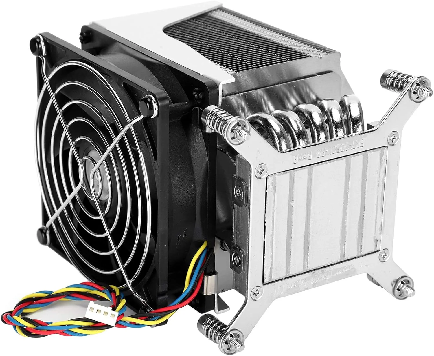 خنک کننده پردازنده Dilwe SNK P0050AP4، فن PWM کم صدا 4 پین، هیت سینک خنک کننده هوای پردازنده 3800 دور در دقیقه برای سری Xeon E5-1600 / E5-1600 V2 / E5-1600 V3 / E5-2600