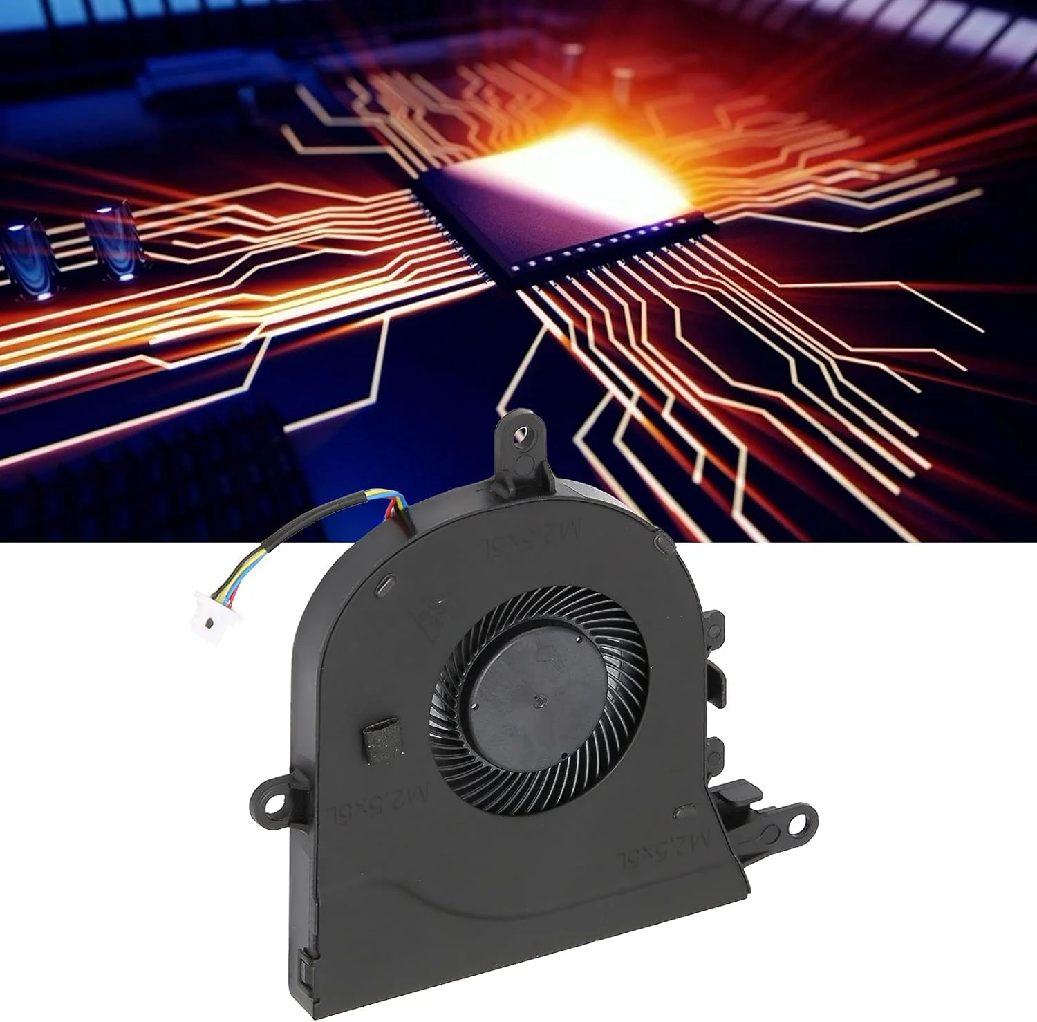 فن خنک کننده پردازنده، خنک کننده بادی پردازنده کامپیوتر 4 پین، تعویض خنک کننده رادیاتور کامپیوتر با اتلاف حرارت قوی، برای DELL Latitude 3590 / E-3590 / Inspiron 15-5570/5575 فن خنک کننده پردازنده، خنک کننده بادی پردازنده کامپیوتر 4 پین، تعویض خنک کننده رادیاتور کامپیوتر با اتلاف حرارت قوی، برای DELL Latitude 3590 / E-3590 / Inspiron 15-5570/5575