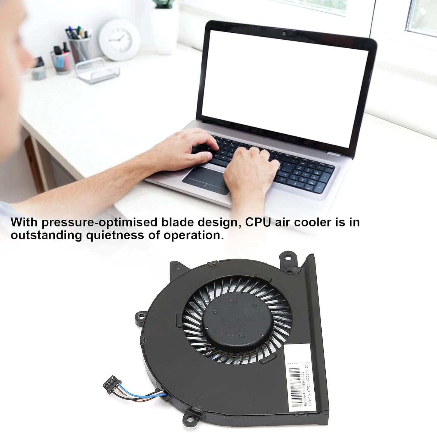 فن خنک کننده پردازنده، خنک کننده بادی پردازنده 4 پین، رادیاتور خنک کننده کامپیوتر با اتلاف حرارت قوی، برای HP Pavilion 15-cd / 15-cc / 17-ar/Tpn-q190 فن خنک کننده پردازنده، خنک کننده بادی پردازنده 4 پین، رادیاتور خنک کننده کامپیوتر با اتلاف حرارت قوی، برای HP Pavilion 15-cd / 15-cc / 17-ar/Tpn-q190