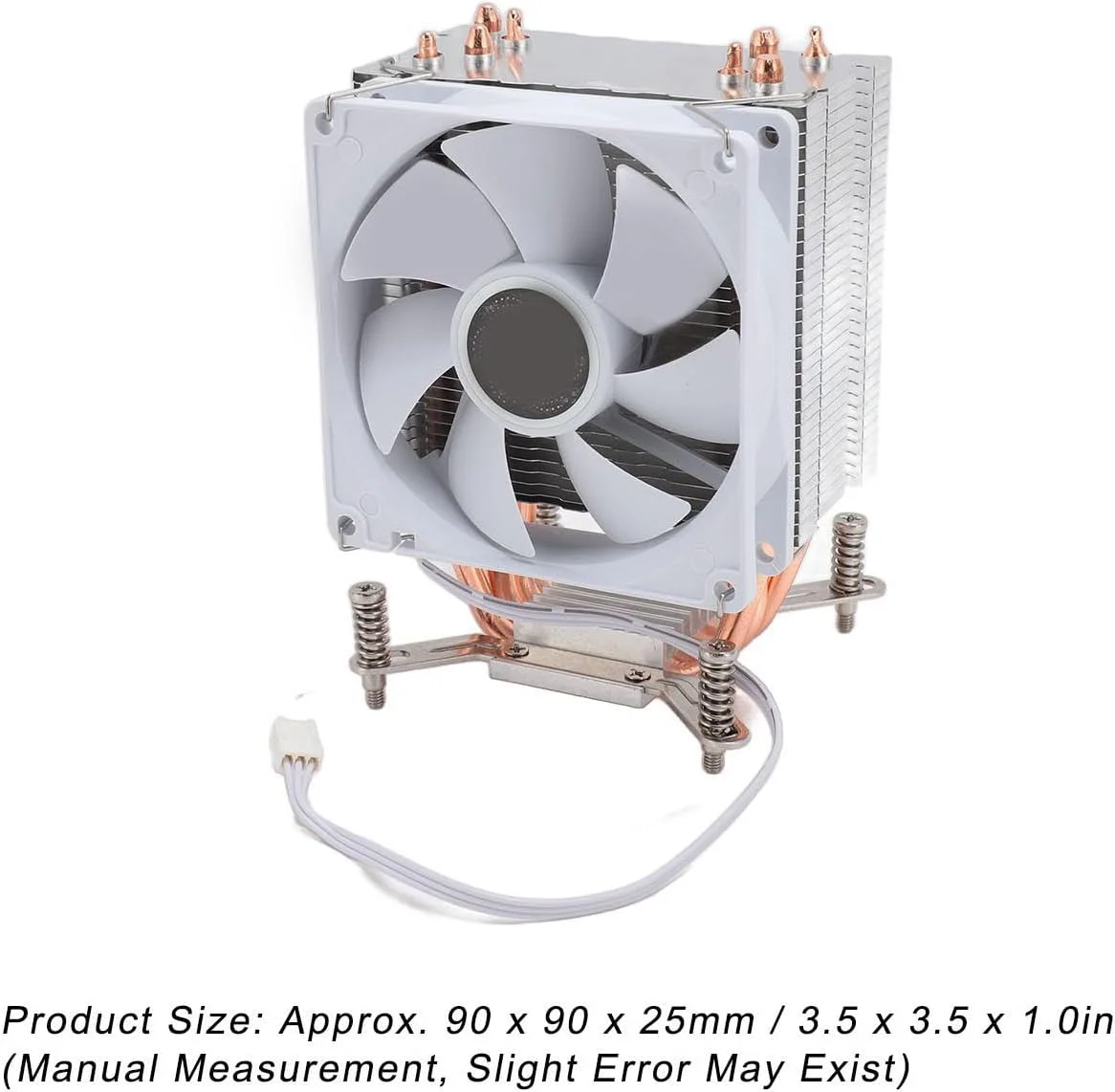 فن پردازنده Ejoyous، 90 میلی متر، 4 لوله حرارتی، 3 پین، 12 ولت DC، 2000 دور در دقیقه، خنک کننده بادی پردازنده برای مادربرد 2011 نسخه B با صفحه پشتی فن پردازنده Ejoyous، 90 میلی متر، 4 لوله حرارتی، 3 پین، 12 ولت DC، 2000 دور در دقیقه، خنک کننده بادی پردازنده برای مادربرد 2011 نسخه B با صفحه پشتی