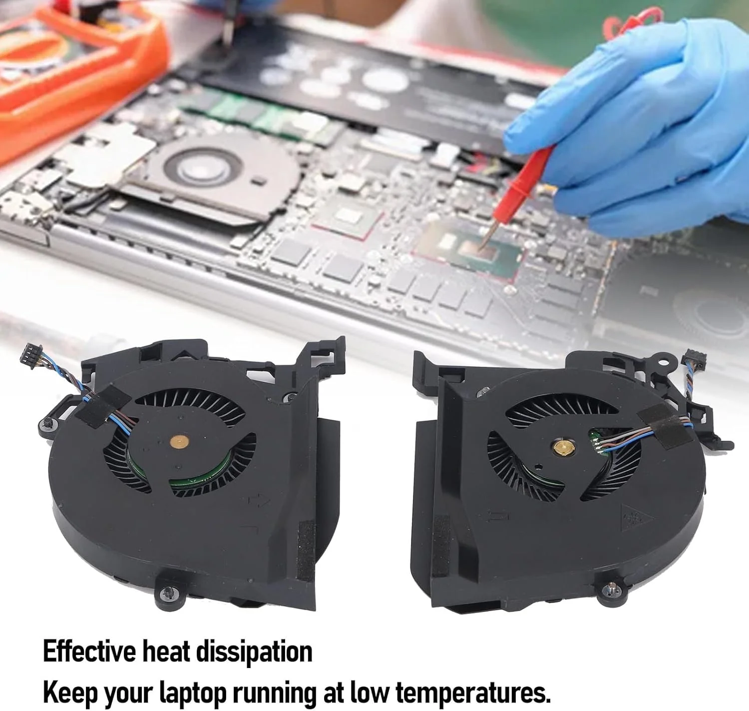 فن خنک کننده پردازنده و کارت گرافیک لپ تاپ Yanmis، مناسب برای Studio ZBook 15 ZBook 15 G6 Series L30894-001 L30895-001، جلوگیری از گرمای بیش از حد، عملکرد کم صدا