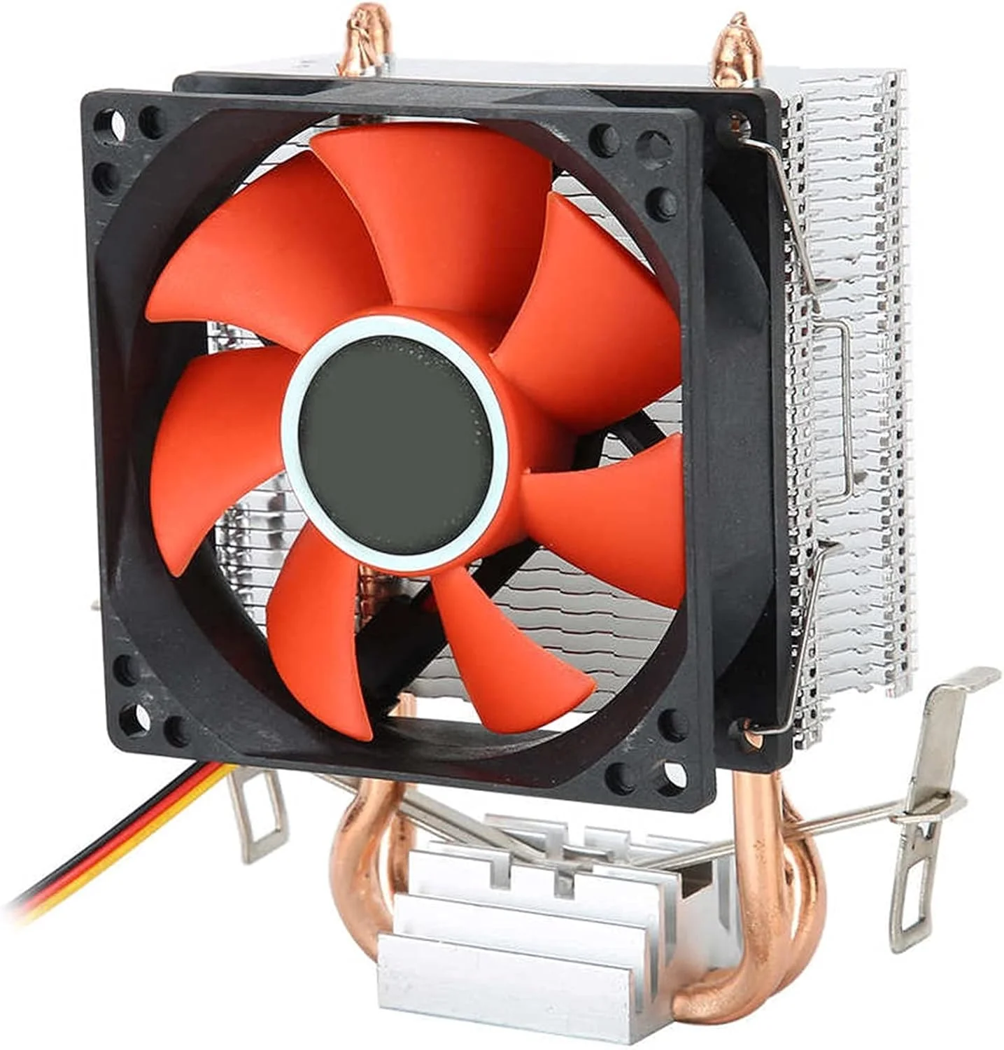 فن کیس کامپیوتر، 1 عدد مینی خنک کننده پردازنده، 2 لوله حرارتی با جریان هوای بالا و فن رادیاتور کم صدا برای 775AMD/1155Intel فن کیس کامپیوتر، 1 عدد مینی خنک کننده پردازنده، 2 لوله حرارتی با جریان هوای بالا و فن رادیاتور کم صدا برای 775AMD/1155Intel