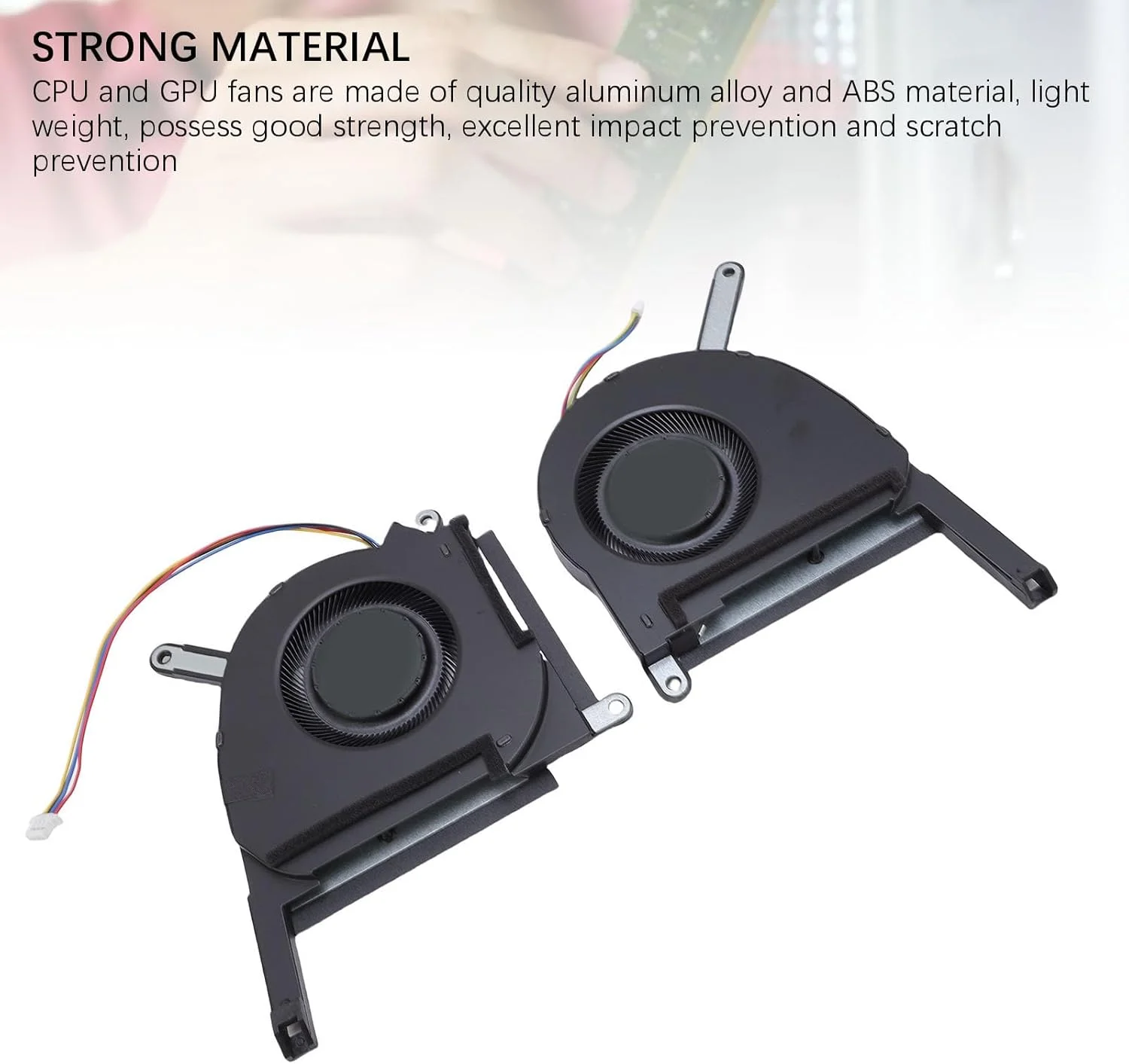 فن خنک کننده پردازنده و کارت گرافیک Yanmis، مناسب برای TUF Gaming FX507, FX507ZC, FX507ZE, FA507, FA507RE, FA507RC، خنک کننده کارآمد جایگزین پردازنده