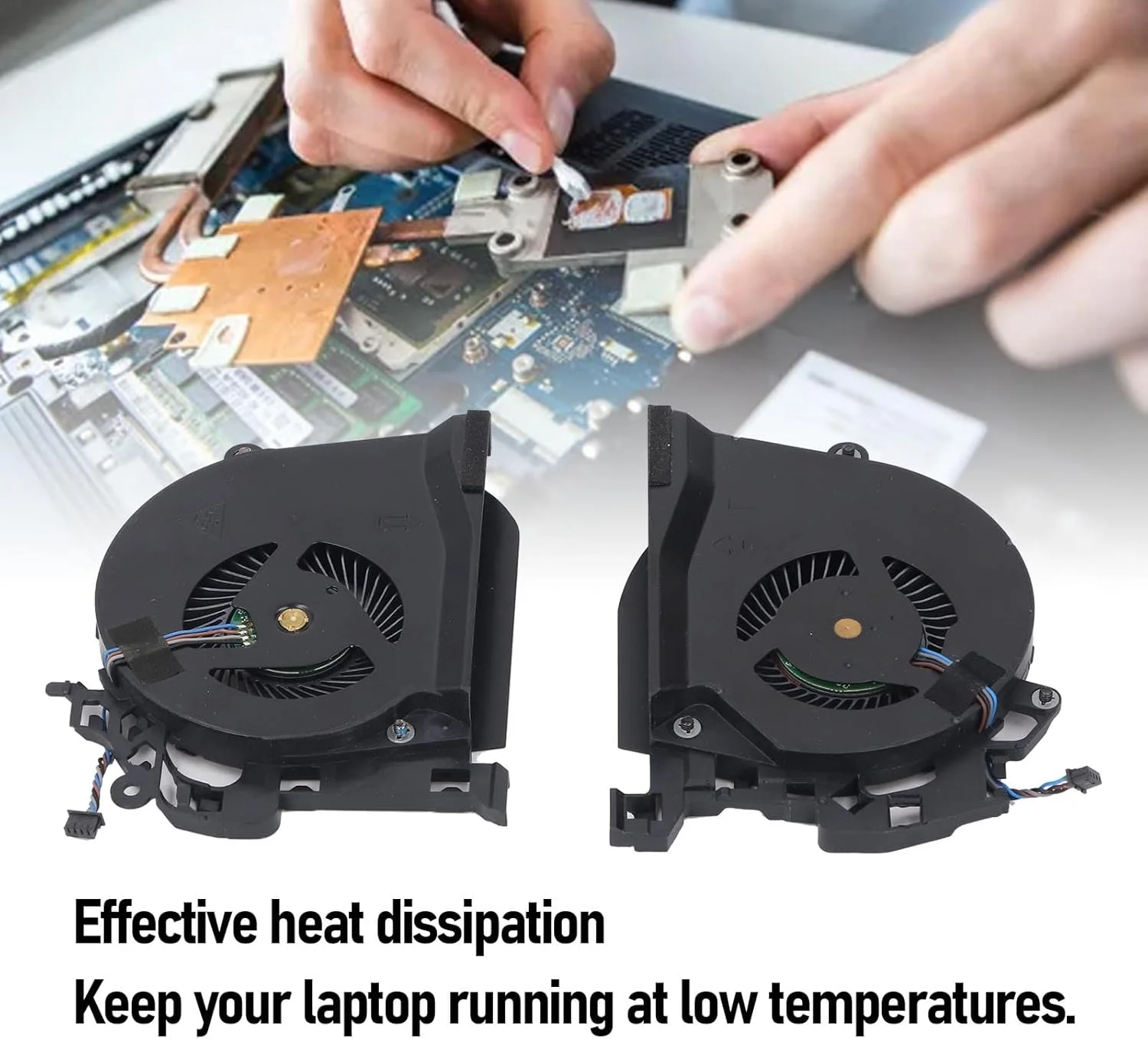 فن خنک کننده پردازنده و کارت گرافیک لپ تاپ Yanmis، مناسب برای Studio ZBook 15 ZBook 15 G6 Series L30894-001 L30895-001، جلوگیری از گرمای بیش از حد، عملکرد کم صدا
