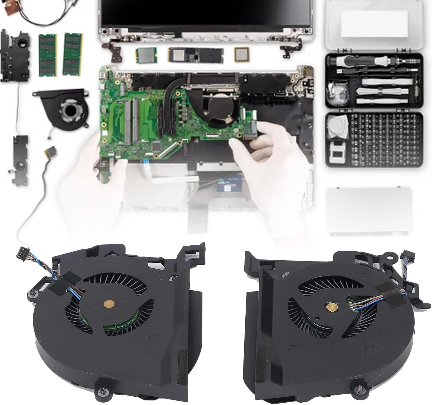 فن خنک کننده پردازنده و کارت گرافیک لپ تاپ Yanmis، مناسب برای Studio ZBook 15 ZBook 15 G6 Series L30894-001 L30895-001، جلوگیری از گرمای بیش از حد، عملکرد کم صدا