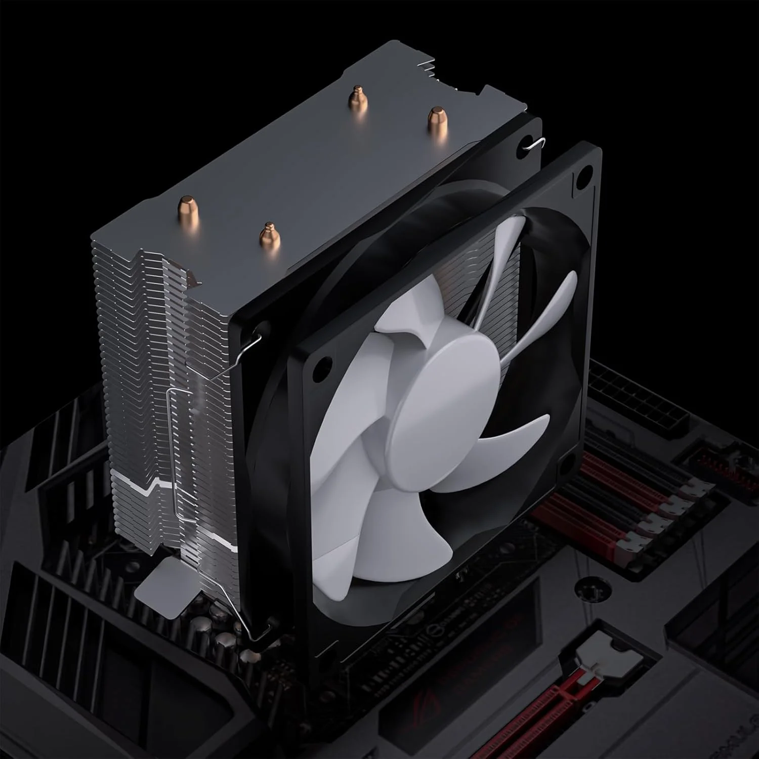 خنک کننده پردازنده DS ARGB مشکی، پشتیبانی از ASUS Aura و Mystic Light Control (سری C)