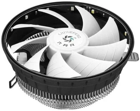 فن خنک کننده RGB کامپیوتر، LED، خنک کننده هوا، 120 میلی متر، 3 پین، نور RGB، خنک کننده پردازنده کامپیوتر 12 ولت (01)