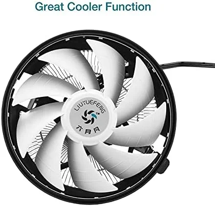 فن خنک کننده RGB کامپیوتر، LED، خنک کننده هوا، 120 میلی متر، 3 پین، نور RGB، خنک کننده پردازنده کامپیوتر 12 ولت (01)