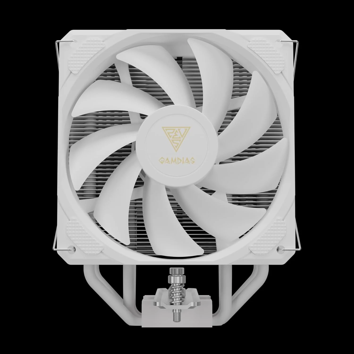 خنک کننده بادی پردازنده Gamdias BOREAS E2-410 WH، دارای 4 لوله حرارتی مسی، فن PWM با بلبرینگ هیدرولیک 120 میلی متری، پشتیبانی از LGA 1700/1151/1150/1155/1156/1200/2011/2066/AM5/AM4