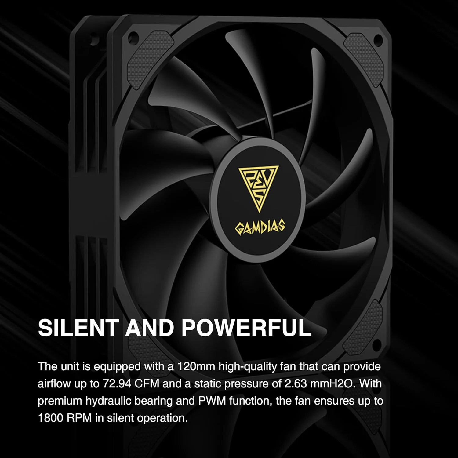 خنک کننده بادی پردازنده GAMDIAS Boreas M2-51D، دارای نمایشگر دیجیتال بلادرنگ، 5 لوله حرارتی مسی، هیت سینک آلومینیومی، فن 120 میلی متری PWM کم صدا، آماده نرم افزار، برای AMD AM5/AM4؛ Intel LGA 1851/1700، مشکی