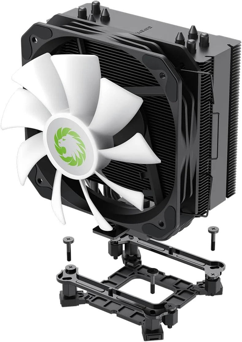 خنک کننده پردازنده بادی گیم مکس سیگما 540 ARGB با توان حرارتی 200 وات، 4 لوله حرارتی مسی 6 میلی متری و هیت سینک آلومینیومی، فن 130 میلی متری ARGB PWM برای Intel LGA1700 / 115X / 1200 و AMD AM4 / AM5 | مشکی