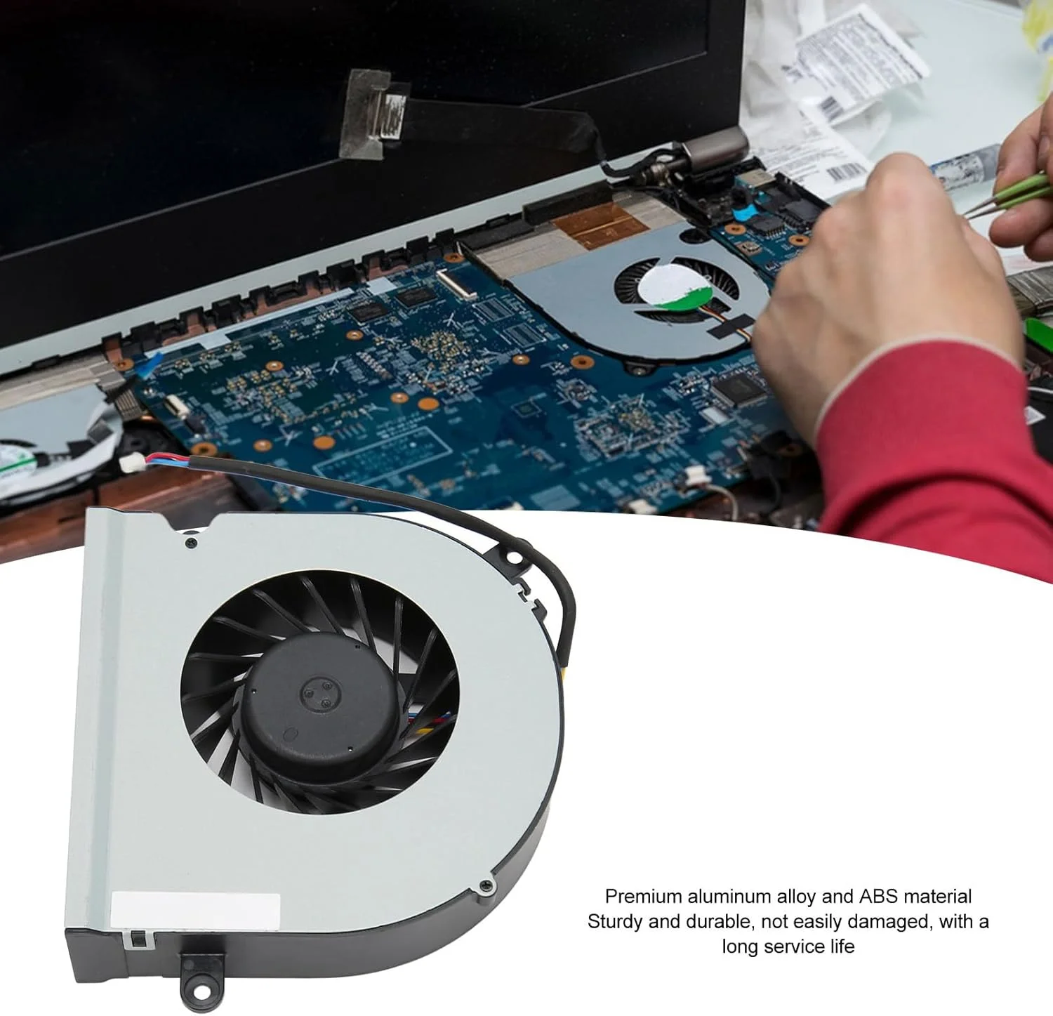 فن خنک کننده پردازنده گاشیدا برای لپ تاپ های ET2700 INKS، فن خنک کننده پردازنده با کانکتور برق 4 پین، جایگزینی برای دفع سریع حرارت لپ تاپ