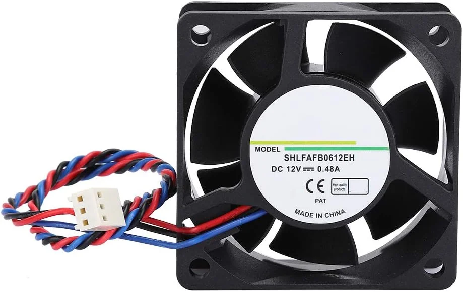 فن خنک کننده پردازنده کامپیوتر GOWENIC، 6 سانتی متر، 12 ولت 0.48 آمپر 6800 دور در دقیقه 38.35 CFM 32dB-A هیت سینک خنک کننده هوا برای منبع تغذیه کامپیوتر