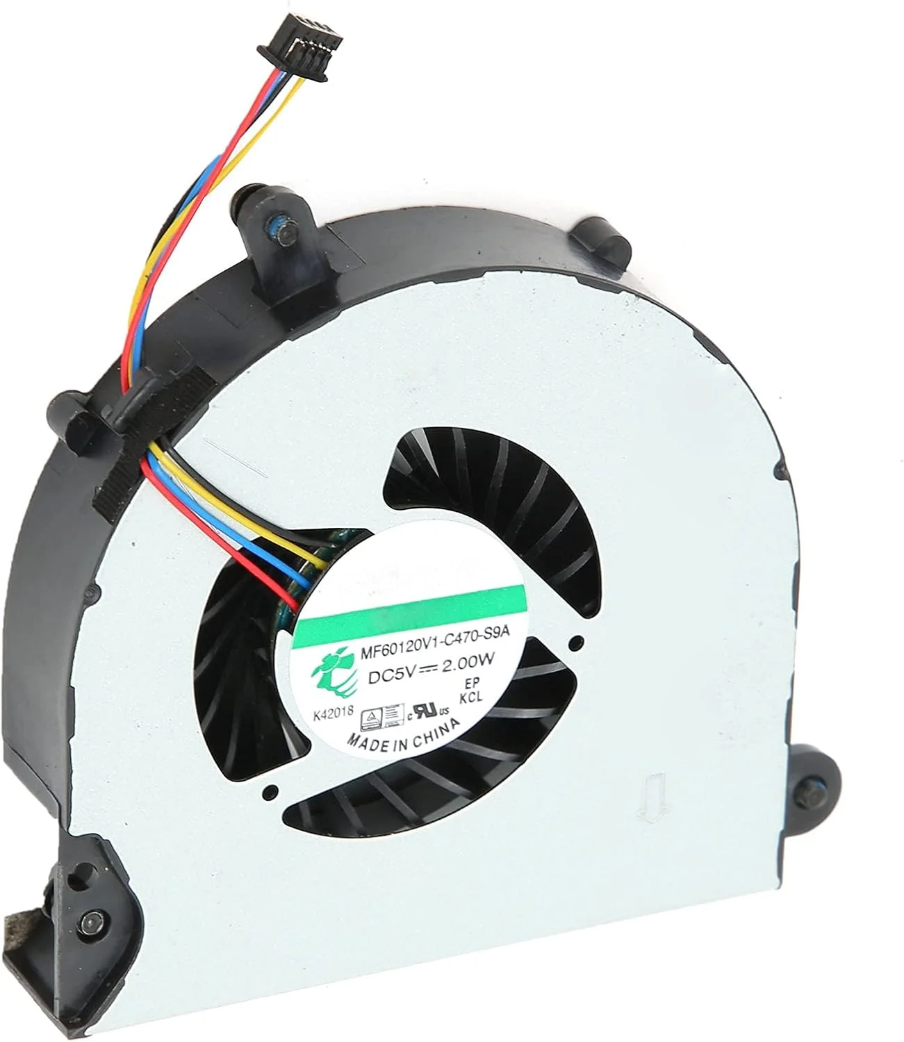 فن خنک کننده کامپیوتر GOWENIC، آلیاژ آلومینیوم 4 پین DC 5V 2W، اتلاف حرارت قوی، فن خنک کننده کامپیوتر لپ تاپ، برای HP برای EliteBook/ 8560p/8570p/ProBook/6560B/6565B/6570B