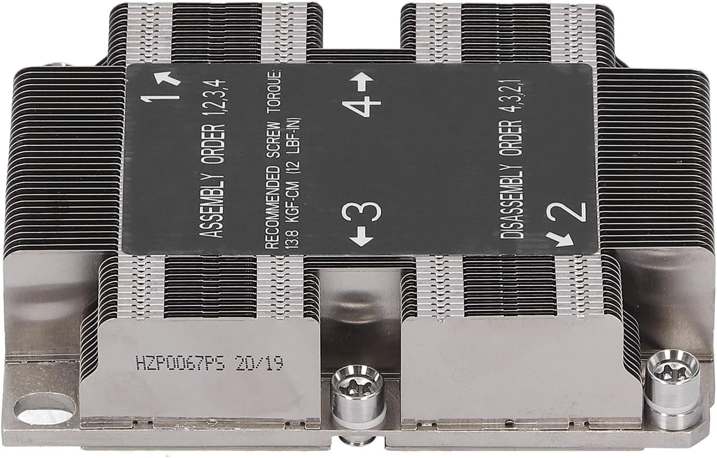 هیت سینک پردازنده GOWENIC، خنک کننده بادی پردازنده SNK‑P0067PS LGA 3647‑0 1U X11 برای پلتفرم Purley