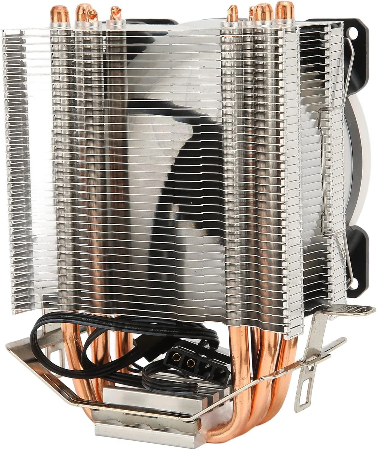 خنک کننده بادی پردازنده RGB گونیک، فن خنک کننده پردازنده با 4 لوله حرارتی، فن پردازنده RGB 3 پین 4 پین، فن های PWM 92 میلی متری، برای LGA 1200 1150، برای Core I7 I5 I3، برای AMD Ryzen