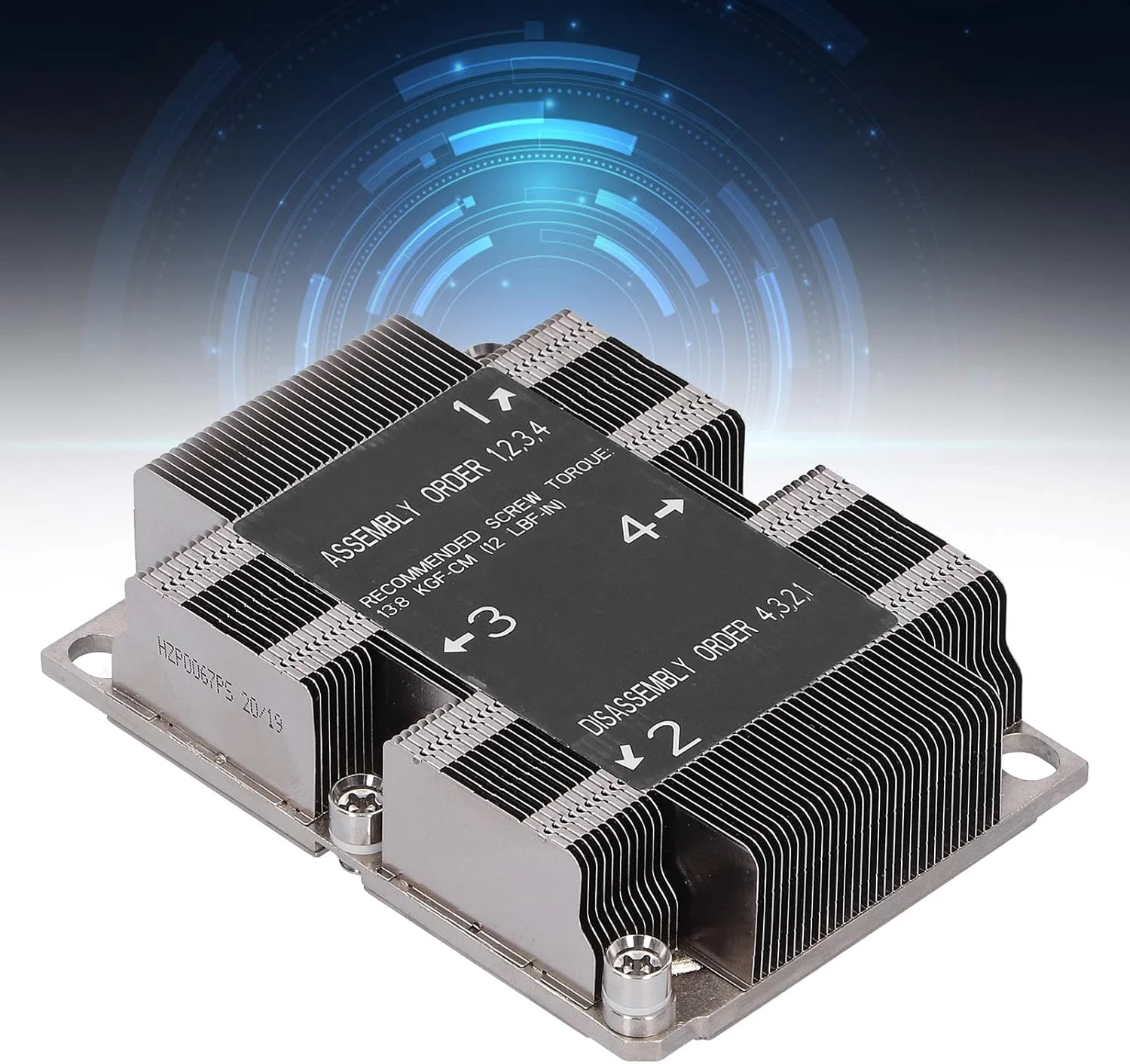 هیت سینک پردازنده GOWENIC، خنک کننده بادی پردازنده SNK‑P0067PS LGA 3647‑0 1U X11 برای پلتفرم Purley