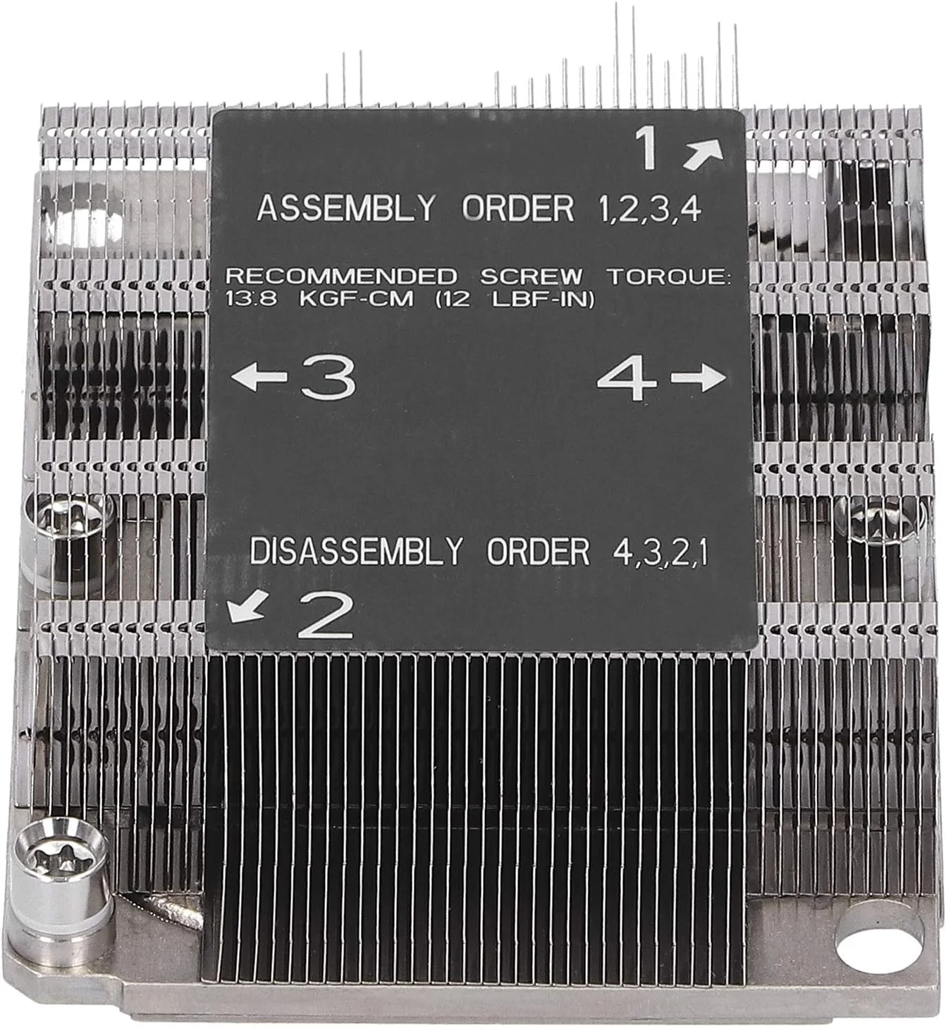 هیت سینک پردازنده GOWENIC، خنک کننده بادی پردازنده SNK‑P0067PS LGA 3647‑0 1U X11 برای پلتفرم Purley
