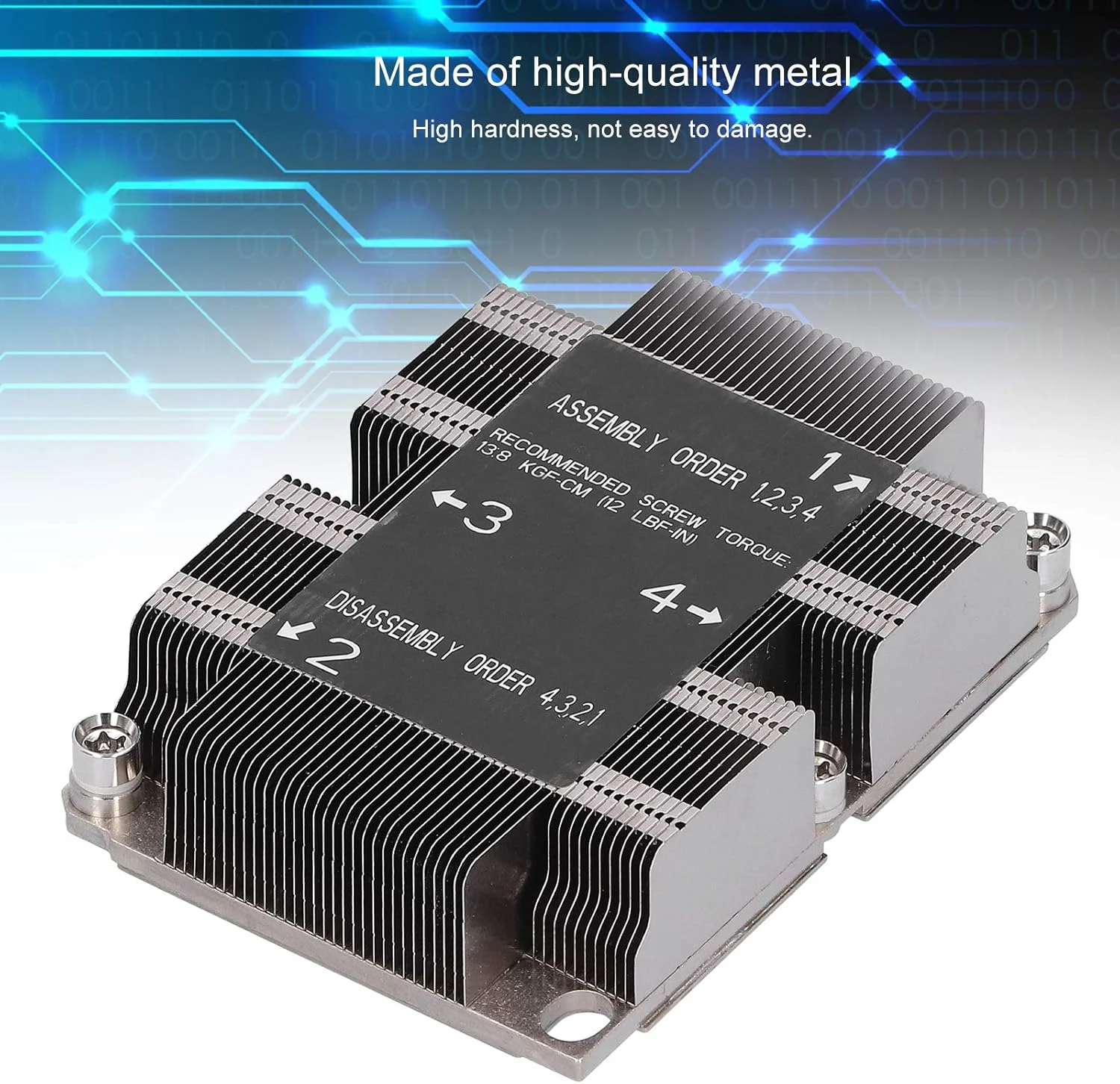 هیت سینک پردازنده GOWENIC، خنک کننده بادی پردازنده SNK‑P0067PS LGA 3647‑0 1U X11 برای پلتفرم Purley