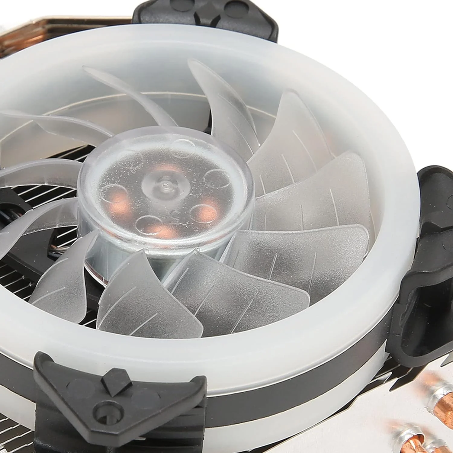 خنک کننده بادی پردازنده RGB گونیک، فن خنک کننده پردازنده با 4 لوله حرارتی، فن پردازنده RGB 3 پین 4 پین، فن های PWM 92 میلی متری، برای LGA 1200 1150، برای Core I7 I5 I3، برای AMD Ryzen