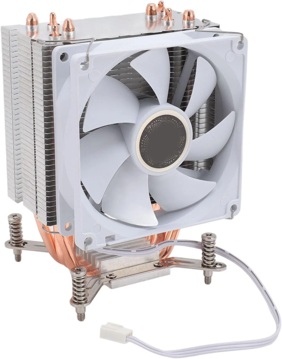 فن خنک کننده پردازنده GOWENIC، خنک کننده پردازنده 90 میلی متری با 4 لوله حرارتی 2000 دور در دقیقه 48CFM بلبرینگ هیدرولیک خنک کننده هوا پردازنده برای مادربرد