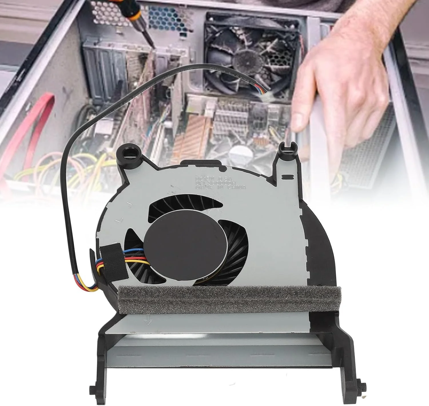 فن خنک کننده پردازنده GOWENIC، فن خنک کننده پردازنده DC 12V 0.5A با کانکتور برق 4 پین، مناسب برای سری های 800 G4 705 G4، 400 G4 G6 405 G4، 600 G4