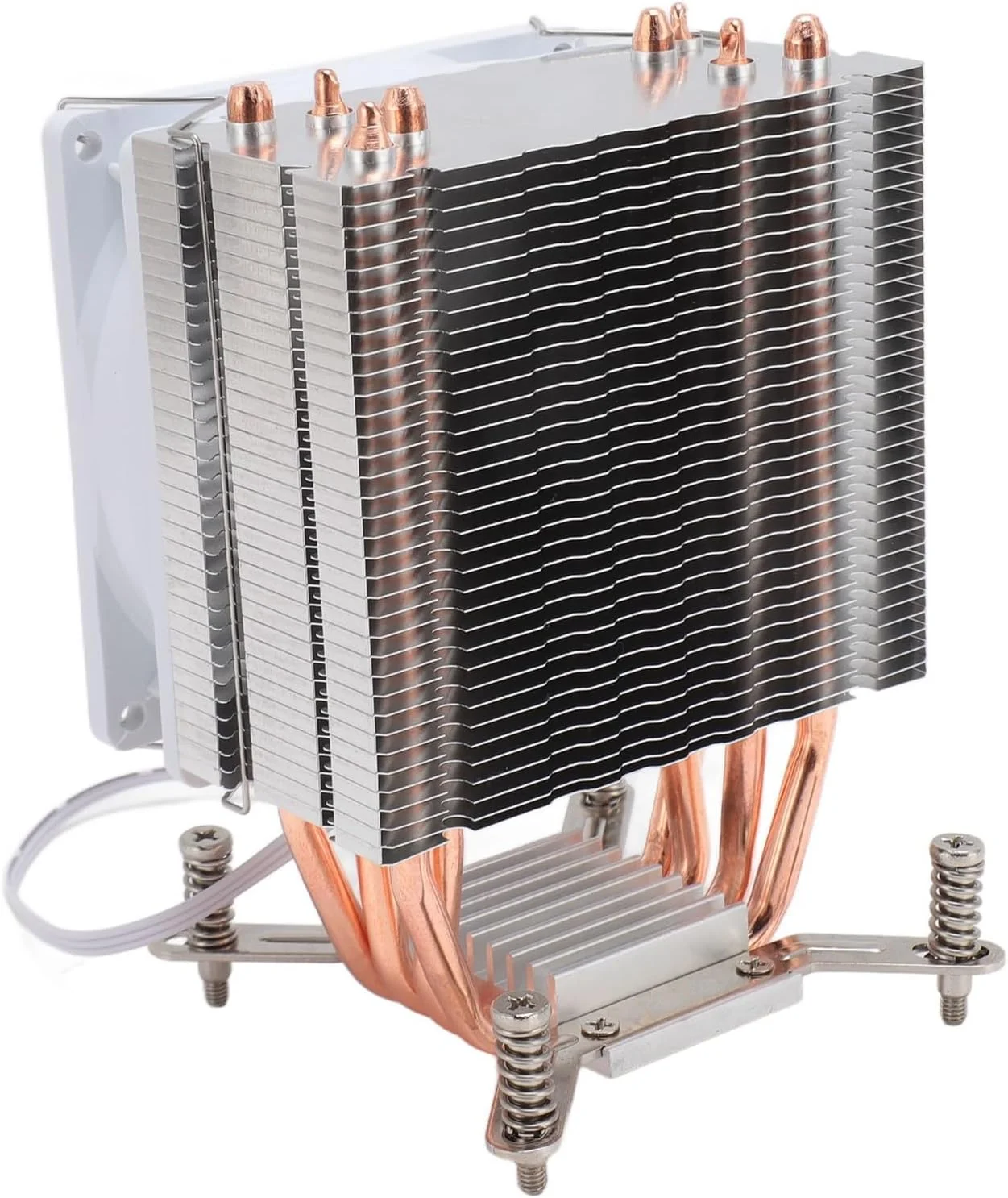 فن خنک کننده پردازنده GOWENIC، خنک کننده پردازنده 90 میلی متری با 4 لوله حرارتی 2000 دور در دقیقه 48CFM بلبرینگ هیدرولیک خنک کننده هوا پردازنده برای مادربرد