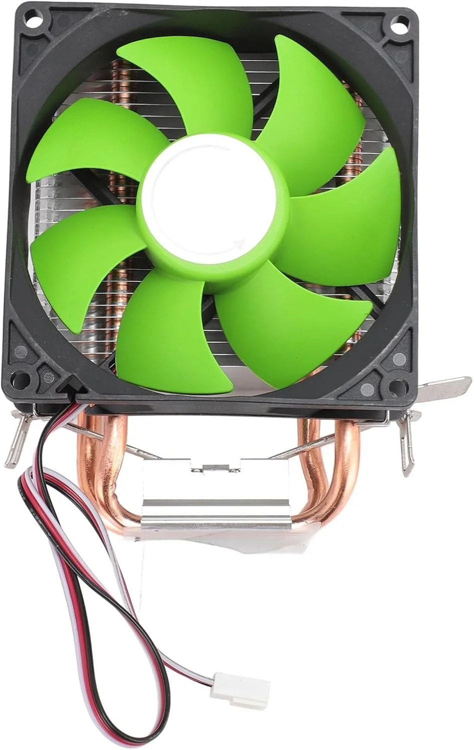 خنک کننده پردازنده دو لوله یونیورسال Haofy با فن هیدرولیک و عملکرد بی صدا برای LGA 775 1150 1151 1155 1156، اندازه: جمع و جور (نسخه غیر نورانی)