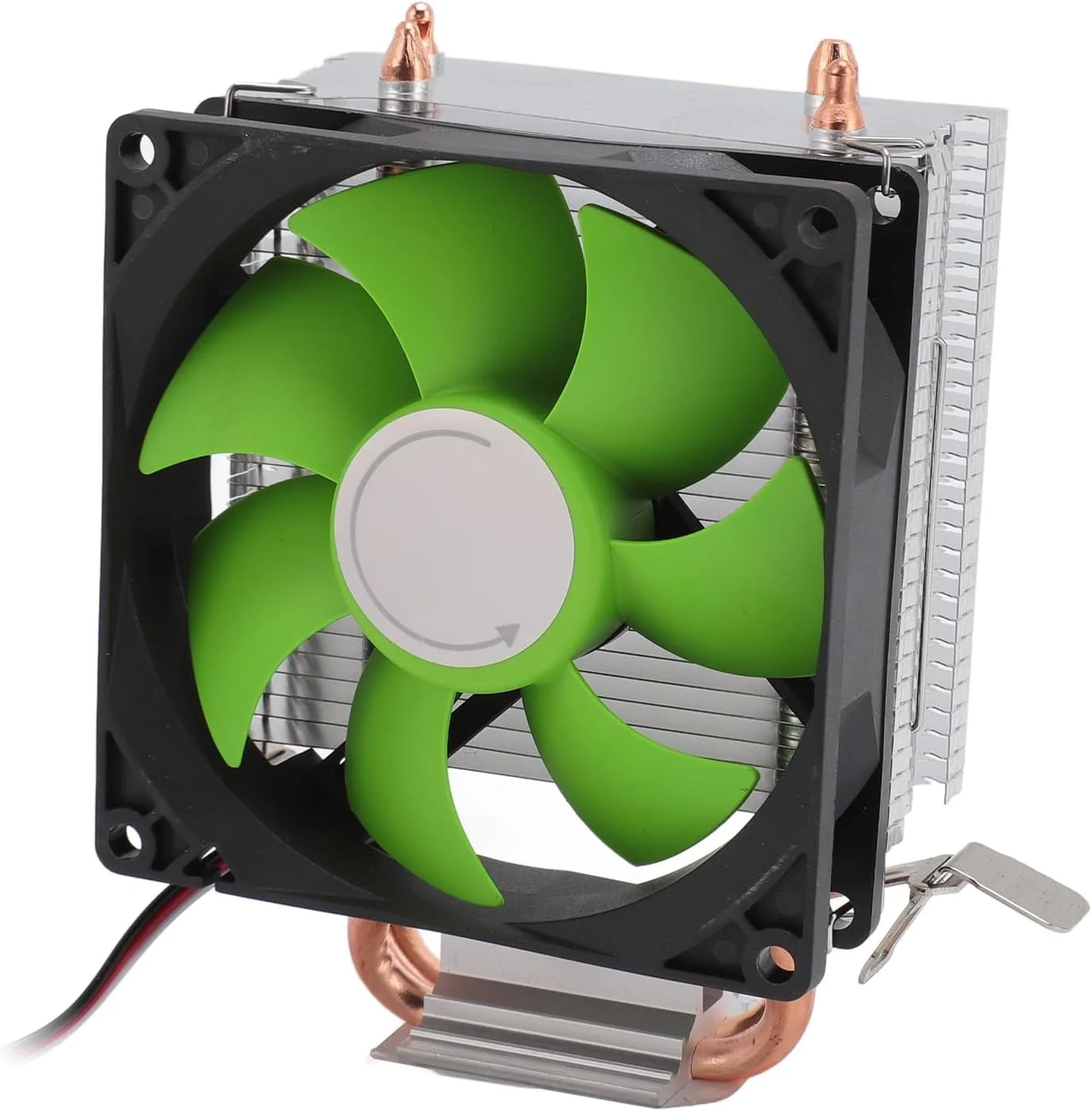 خنک کننده پردازنده دو لوله یونیورسال Haofy با فن هیدرولیک و عملکرد بی صدا برای LGA 775 1150 1151 1155 1156، اندازه: جمع و جور (نسخه غیر نورانی)