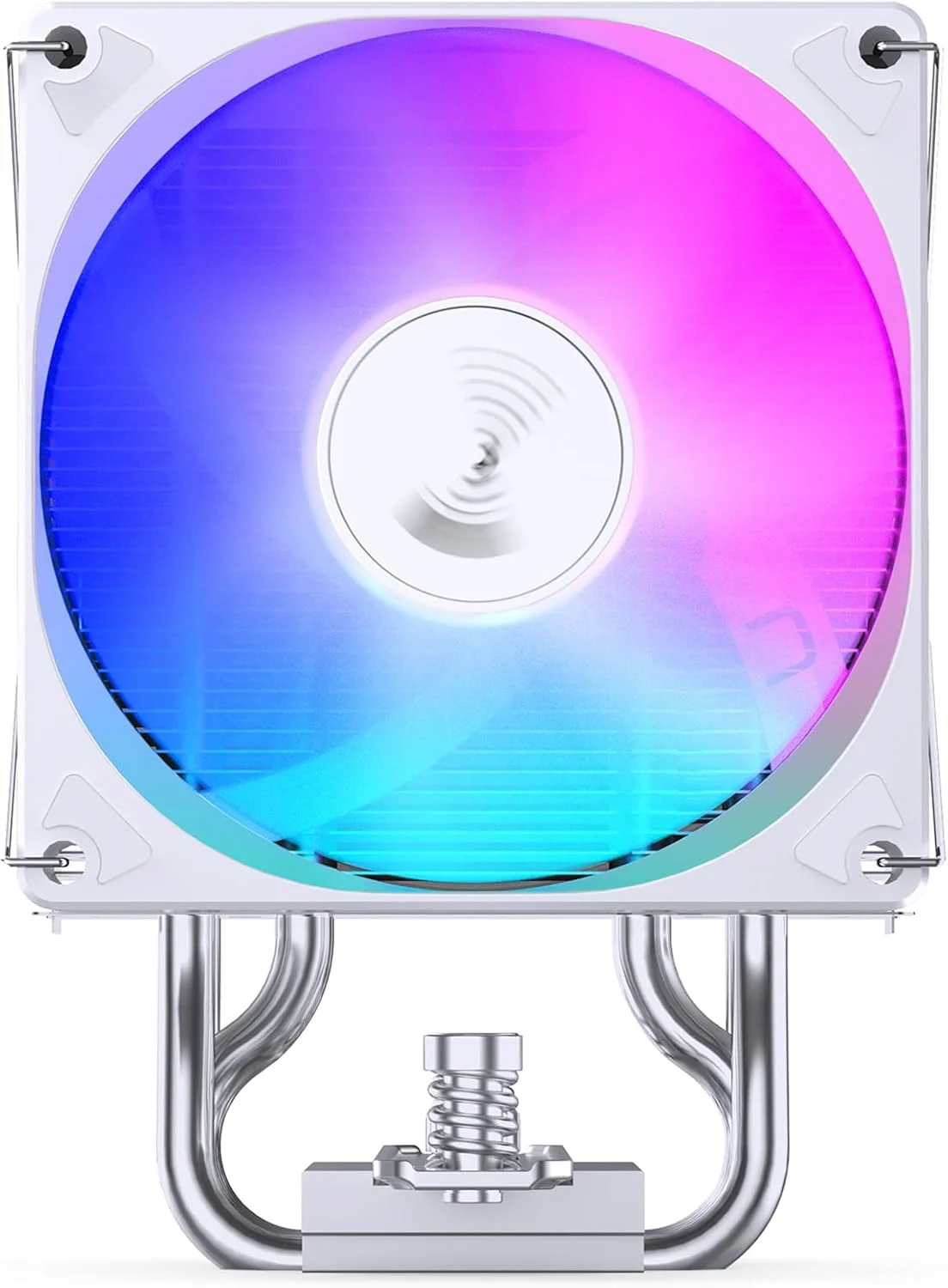 خنک کننده بادی پردازنده، CR1400 EVO RGB با 4 لوله حرارتی، فن 92 میلی متری RGB پردازنده، همگام سازی نور ARGB با مادربرد، رادیاتور برج خنک کننده بادی، هیت سینک بی صدا، 5 ولت 4 پین RGB پردازنده برای AMD Ryzen/Intel LGA 1700 115X، سفید