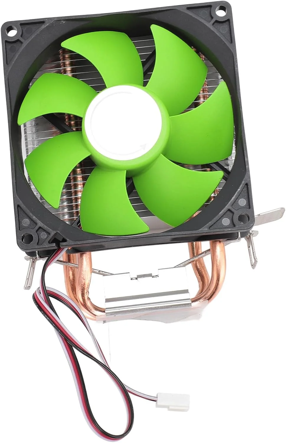 خنک کننده پردازنده دو لوله یونیورسال Haofy با فن هیدرولیک و عملکرد بی صدا برای LGA 775 1150 1151 1155 1156، اندازه: جمع و جور (نسخه غیر نورانی)