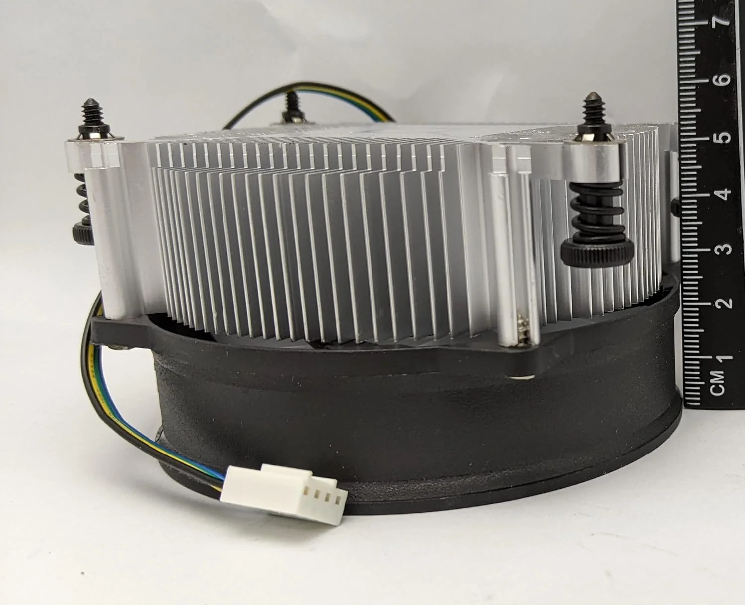 خنک‌کننده پردازنده بادی HIGH POWER BlueAM4 با نور آبی LED، هیت سینک آلومینیومی و فن خنک‌کننده PWM 92 میلی‌متری برای پردازنده‌های AMD Ryzen 5، 7، 9 / سوکت AM4 / AM5 مادربرد کامپیوتر