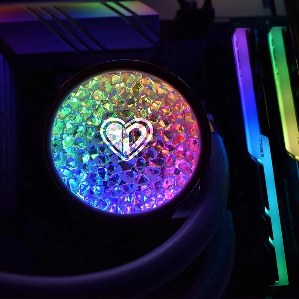 خنک کننده آبی پردازنده ID-COOLING PINKFLOW 240 DIAMOND EDITION، خنک کننده مایع 240 میلیمتری پردازنده، فن RGB 2X120 میلیمتری، سازگار با Intel 115X/1200/2066, AMD AM4/AM5 خنک کننده آبی پردازنده ID-COOLING PINKFLOW 240 DIAMOND EDITION، خنک کننده مایع 240 میلیمتری پردازنده، فن RGB 2X120 میلیمتری، سازگار با Intel 115X/1200/2066, AMD AM4/AM5