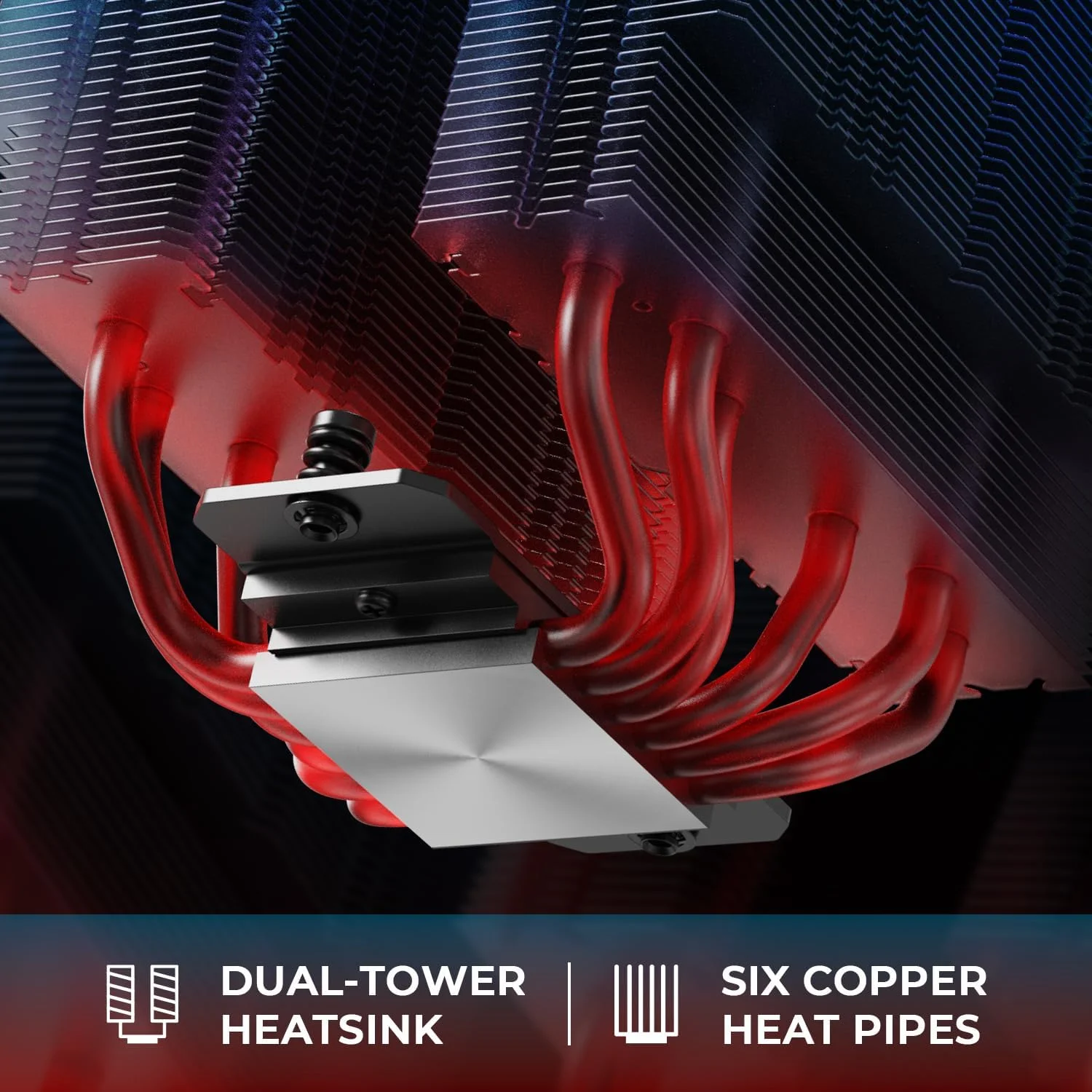 خنک کننده پردازنده بادی دو برج ID-COOLING FROZN A620 PRO SE ARGB با نورپردازی ARGB، دارای 6 لوله حرارتی Ф6mm، دو فن بی صدا 120x120x25mm، سازگار با Intel LGA1700/1851/1200/115X; AMD AM4/AM5 (ارتفاع 157mm)