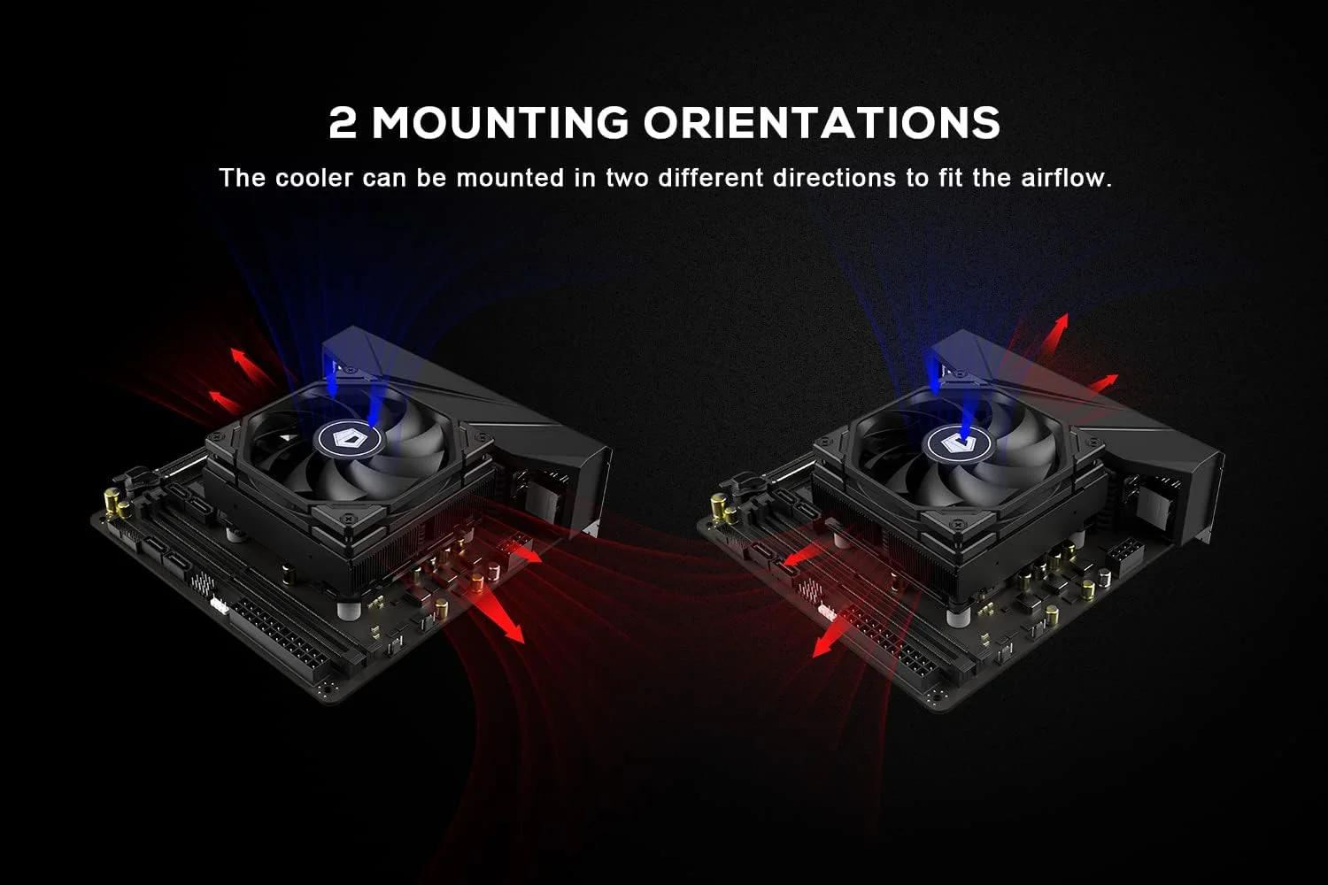 خنک کننده پردازنده کم ارتفاع ID-COOLING IS-47-XT سفید با ارتفاع 47 میلی متر، دارای 4 لوله حرارتی، مناسب برای HTPC، ITX و سیستم های کوچک، فن باریک 92x92x15 میلی متر، پشتیبانی از Intel LGA1700/1200/115X