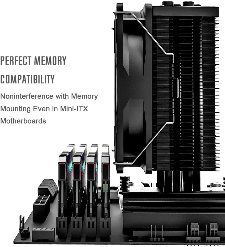 خنک کننده پردازنده ID-COOLING SE-224-XT مشکی، دارای 4 لوله حرارتی، فن PWM 120 میلی‌متری، سازگار با Intel/AMD و LGA 1700