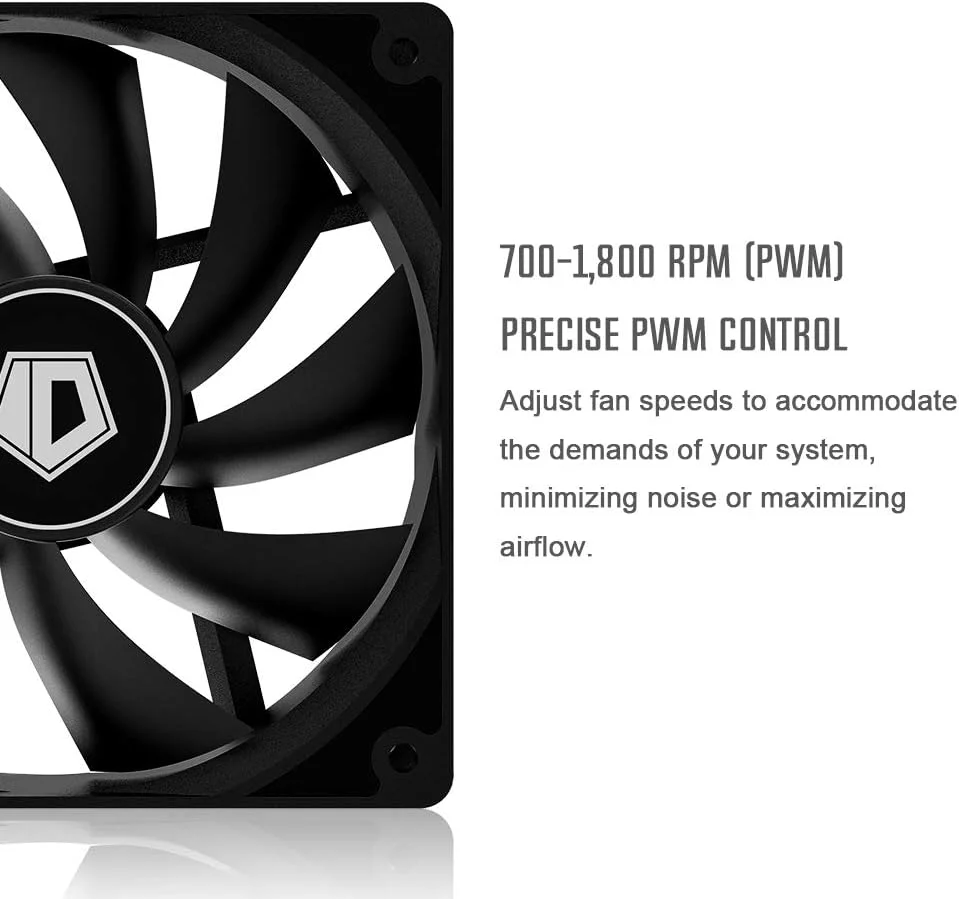 خنک کننده پردازنده ID-COOLING SE-224-XT مشکی، دارای 4 لوله حرارتی، فن PWM 120 میلی‌متری، سازگار با Intel/AMD و LGA 1700