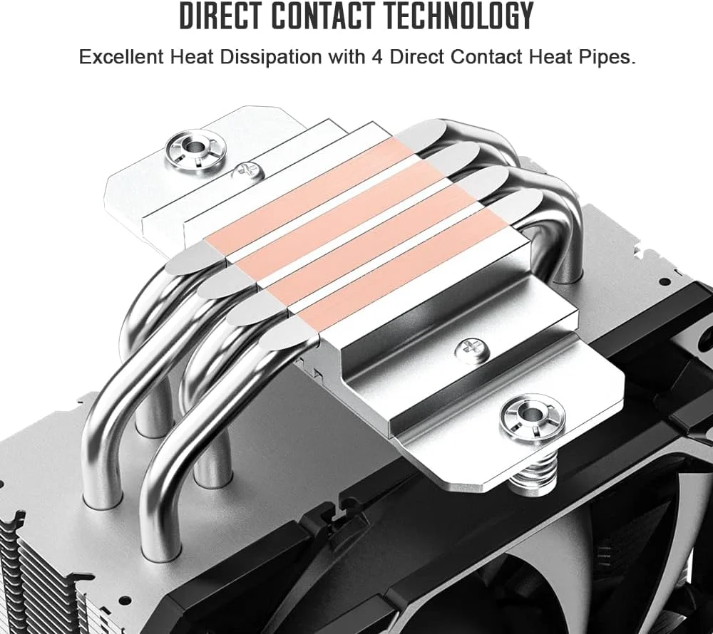 خنک کننده پردازنده ID-COOLING SE-224-XTS با 4 لوله حرارتی و فن 120 میلی متری PWM برای پردازنده های Intel LGA1700/115X/1200 و AMD AM4/AM5 خنک کننده پردازنده ID-COOLING SE-224-XTS با 4 لوله حرارتی و فن 120 میلی متری PWM برای پردازنده های Intel LGA1700/115X/1200 و AMD AM4/AM5