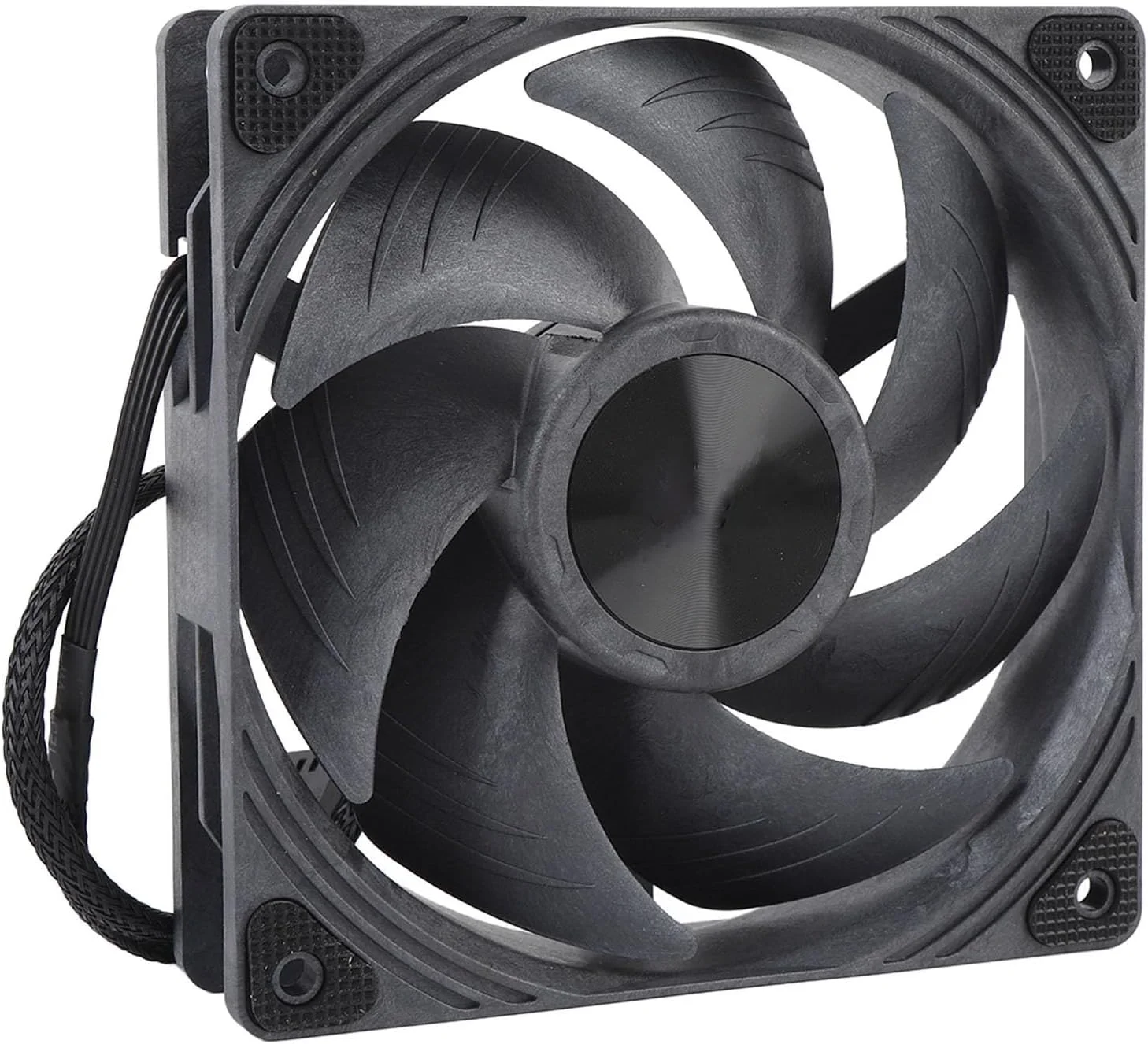 فن کیس کامپیوتر 120 میلی متری، خنک کننده بادی پردازنده مرکزی 4 پین با کنترل هوشمند دما PWM سرعت 3000 دور در دقیقه فن کیس با بلبرینگ دوبل