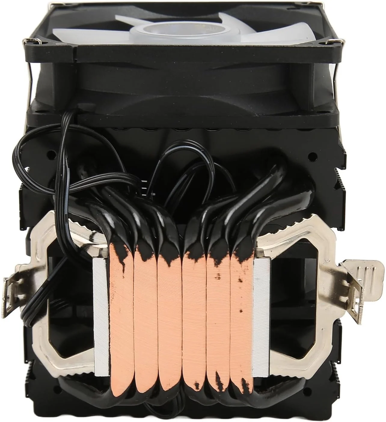 خنک کننده بادی پردازنده دو برج Jectse با 6 لوله حرارتی و فن خنک کننده ARGB برای LGA 1150 1151 1155 1200 1700، نویز کم 22dB، نصب آسان، سازگاری گسترده