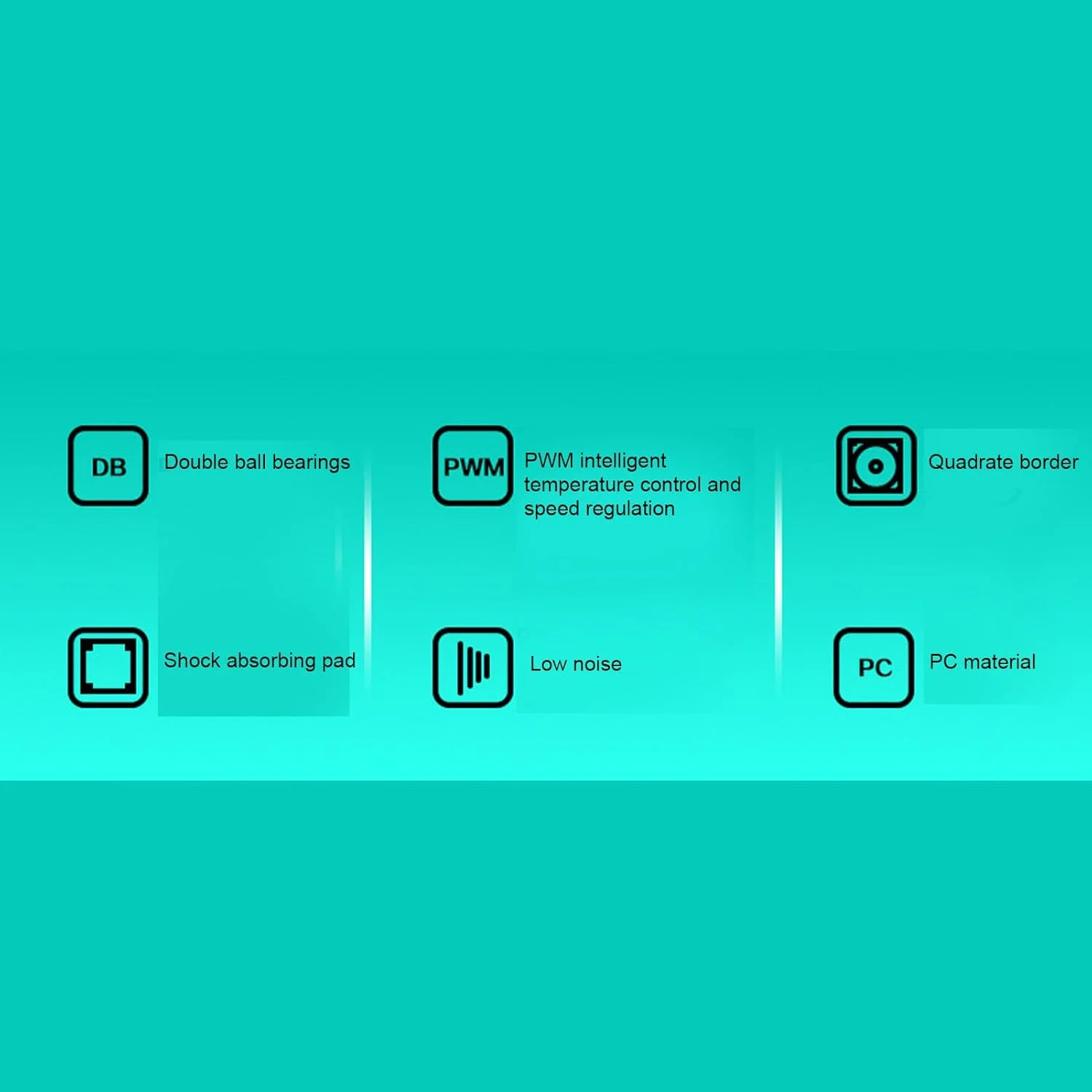 فن پردازنده 120 میلی‌متری Jiawu، کامپیوتر 4 پین PWM، فن خنک‌کننده کیس با پره‌های معکوس 1800 دور در دقیقه، کاهش لرزش و نویز، زنجیره دیزی PWM 60 سانتی‌متری، مناسب برای کیس‌های کامپیوتر، هیت سینک‌ها و خنک‌کننده‌های پردازنده.