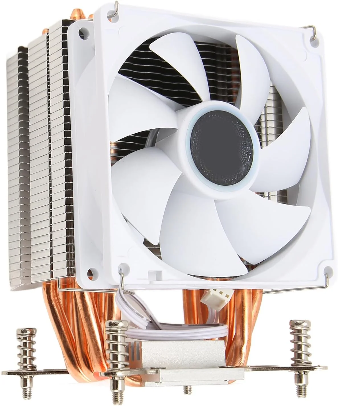 فن خنک کننده پردازنده Jiawu، فن خنک کننده بادی CPU با پین 3، 48CFM 22dB برای مادربرد 2011