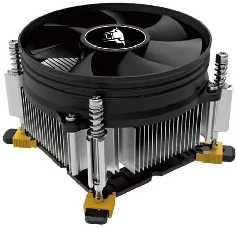 خنک کننده پردازنده جنگل لئوپارد مدل A50 با فن 90 میلی متری، 2000 دور در دقیقه، کم صدا، کم مصرف، سازگار با Intel LGA 1150/1151/1155/1156/1200/1700/1366، اتصال 3 پین