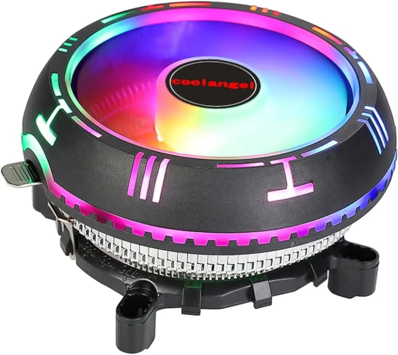 فن خنک کننده پردازنده RGB با اندازه 90 میلی متر و سرعت 2000 دور در دقیقه، مناسب برای Intel LGA 775/1155/1156/1200/1356/1366، AMD 754/939/940/AM2/AM2+/AM3/AM3+/AM4/FM1/FM2 (700)