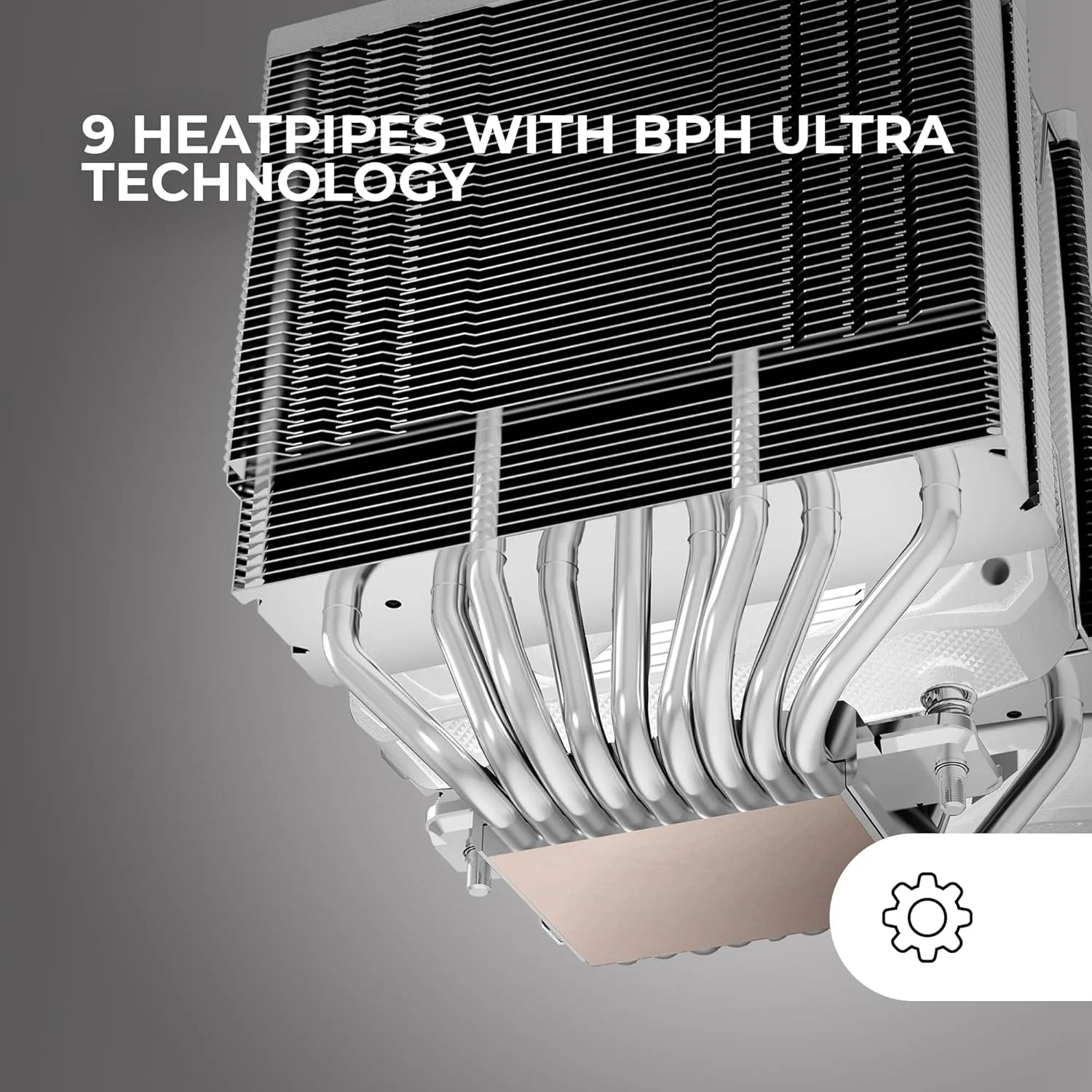 خنک کننده پردازنده Mars Gaming MCPU-XU9، دو برج، TDP 400W، 2 عدد فن بال هیبریدی و بلبرینگ مسی FDB فوق متعادل، 9 لوله حرارتی با فناوری BPH Ultra، چند سوکتی جهانی، سفید