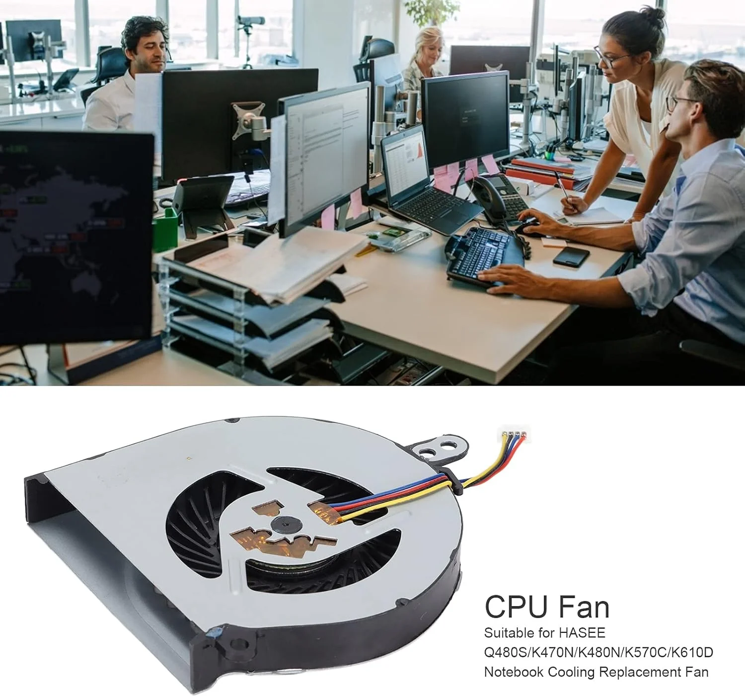 خنک کننده پردازنده Meiyya، فن خنک کننده کامپیوتر آلیاژ آلومینیوم با کانکتور برق 4 پین برای جوانان، کافی نت، کارمندان و مصارف خانگی