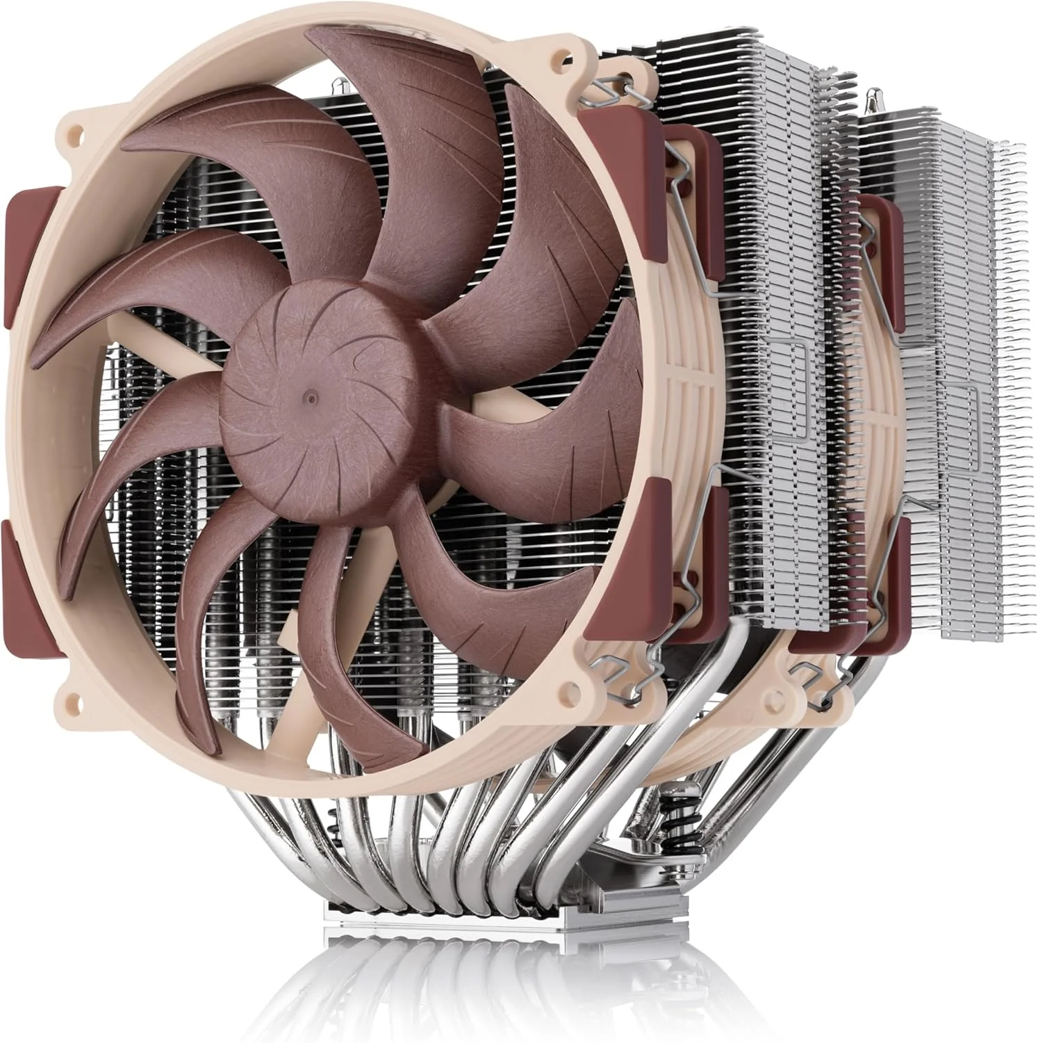 خنک‌کننده پردازنده دو برج Noctua NH-D15 G2 LBC، نسخه تخصصی Low Base Convexity برای AMD AM5/AM4 (قهوه ای)