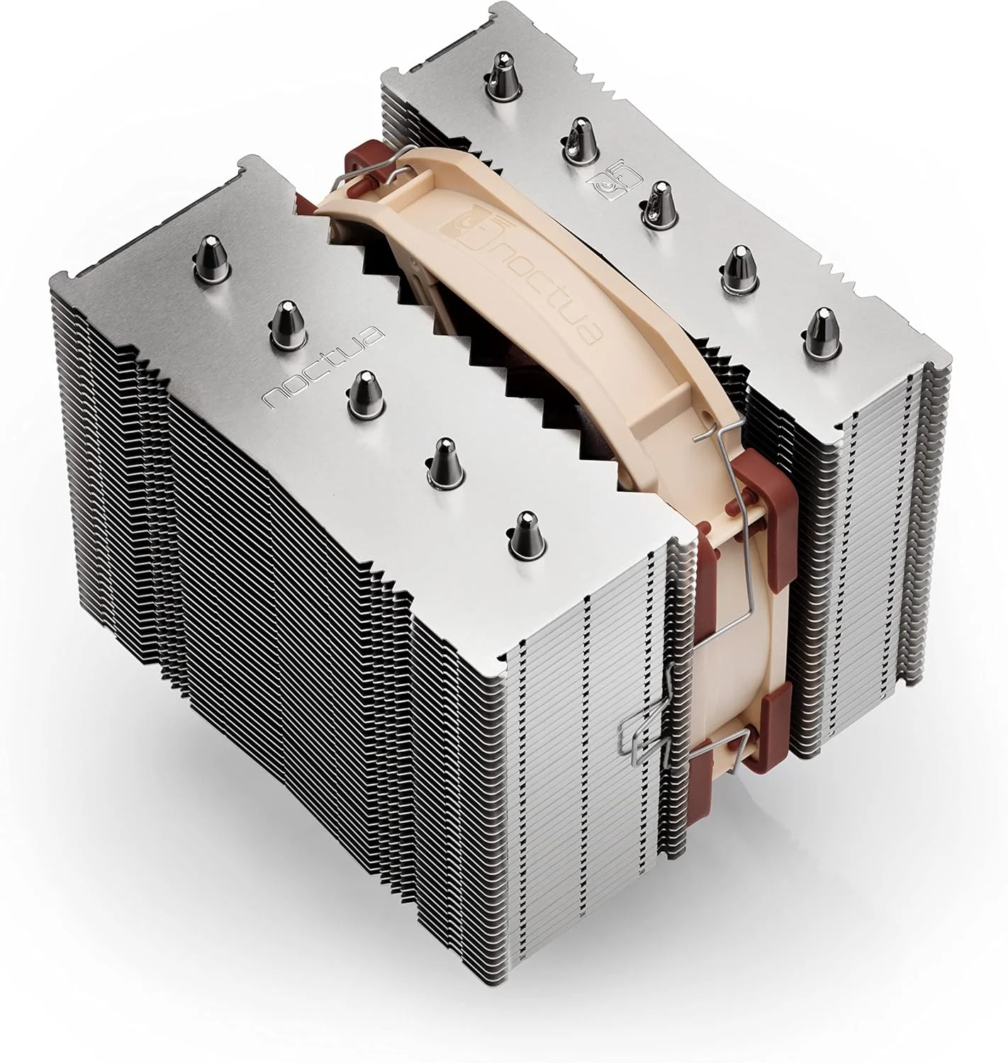 خنک کننده پردازنده Noctua NH-D12L با ارتفاع کم (120 میلی متر، قهوه ای)