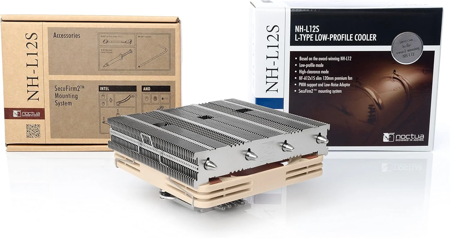 خنک کننده پردازنده Noctua NH-L12S - 70mm با فن PWM بی صدا - 120mm