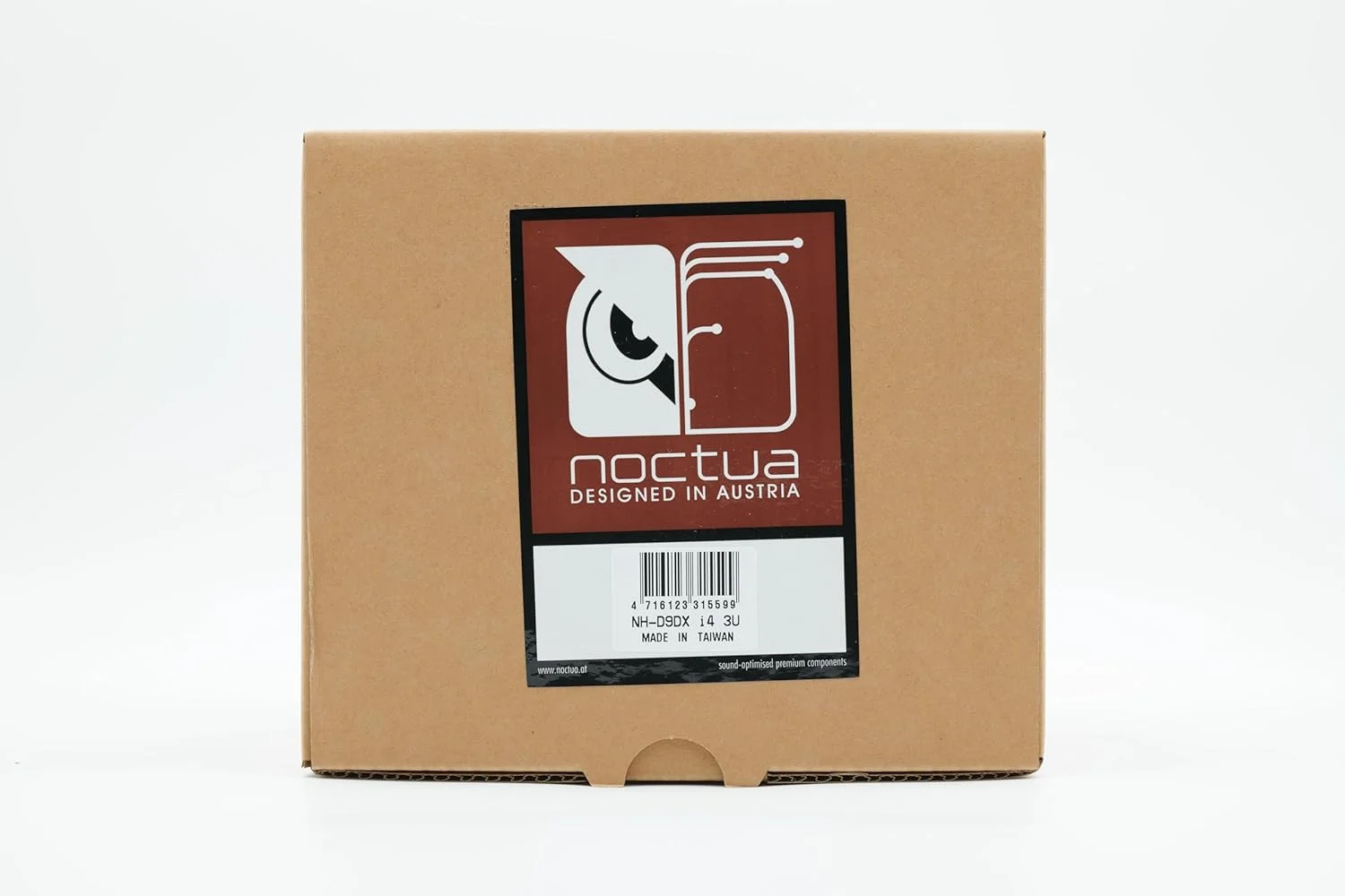 خنک کننده پردازنده ممتاز Noctua NH-D9DX i4 3U برای Intel LGA2011 (Square & Narrow ILM)، LGA1356 و LGA1366 (92mm، قهوه ای)